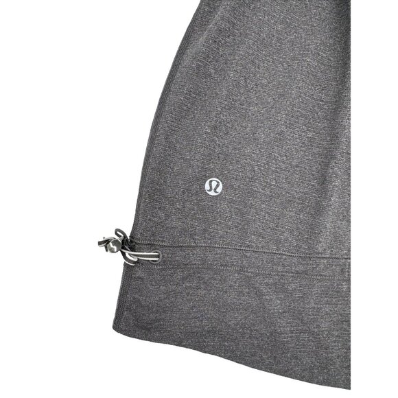 Lululemon Rest Less Tank Heathered Soot Light /Hyper Stripe Angel Wing W1D64S - Picture 7 of 7